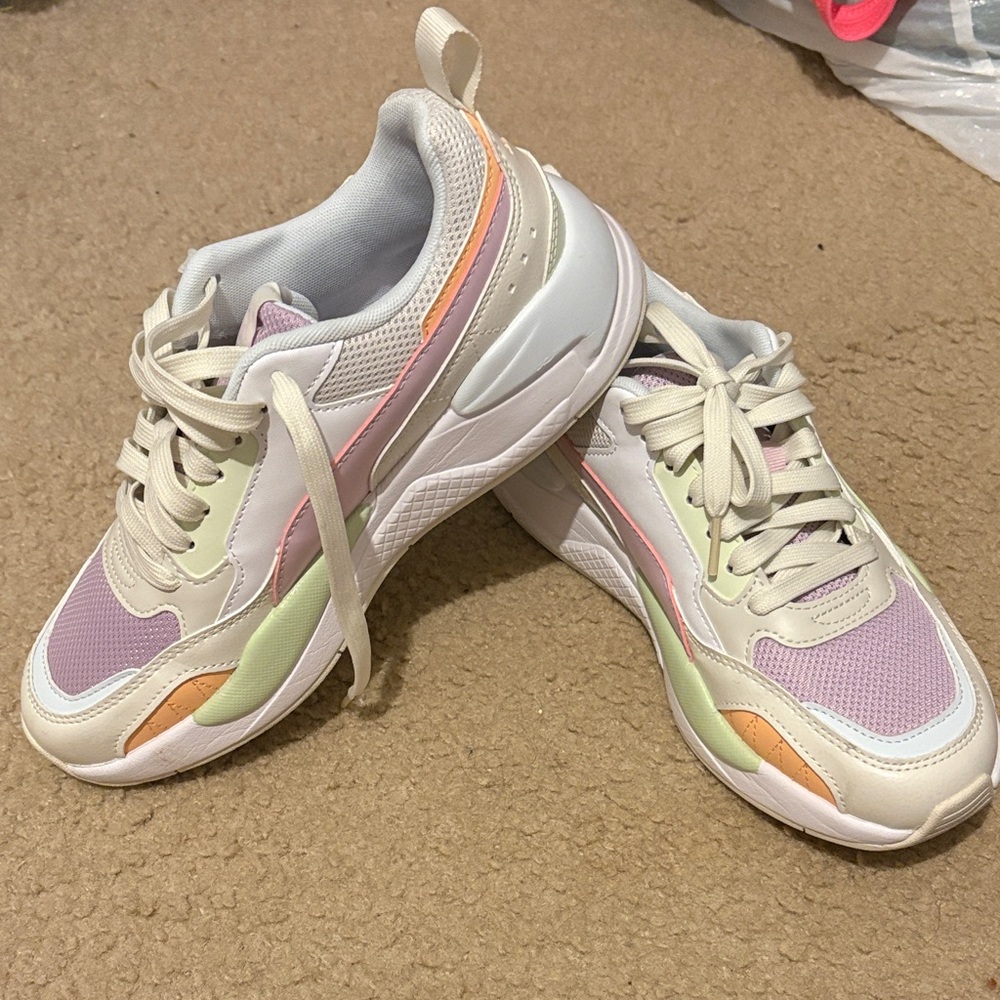 Women’s PUMA Pastel Multi-Color Fashion Sneakers 8